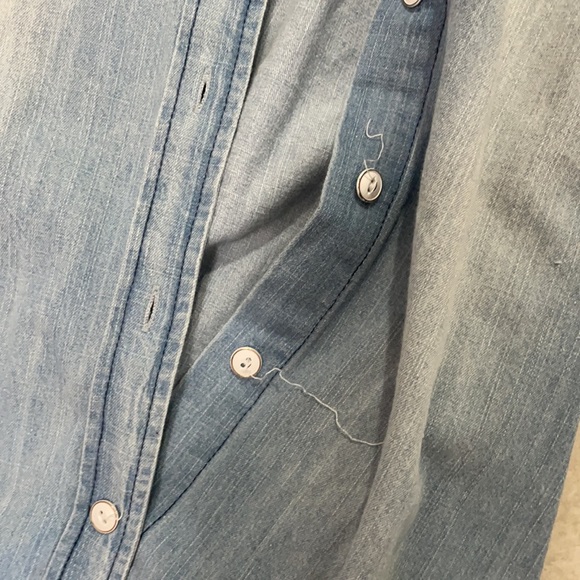 Cest moi denim dress size medium couple of flyaways - Picture 3 of 3